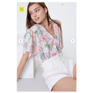 Floral Satin Bodysuit